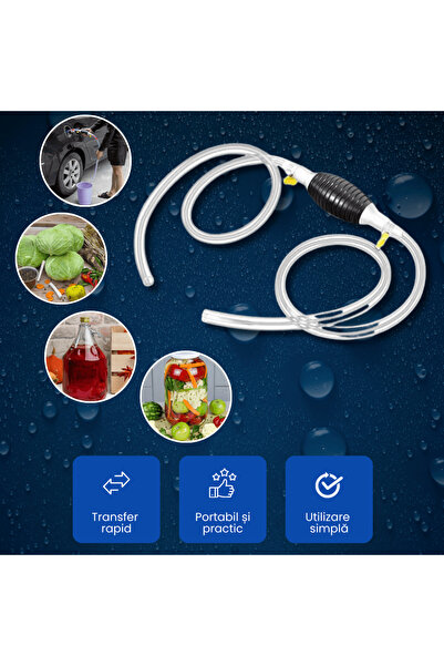 OferteTop Pompa Manuală pentru Transfer Rapid de Lichide (Combustibil, Apă, Vin Etc.)