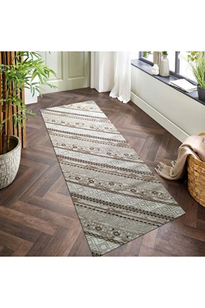 OEM Rustic Anti-Slip Crossbar, Beige Shades, Polypropylene, Width 80 cm