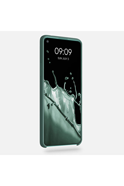 KWmobile Case for OnePlus 8T, Silicone, Green, 53683.166