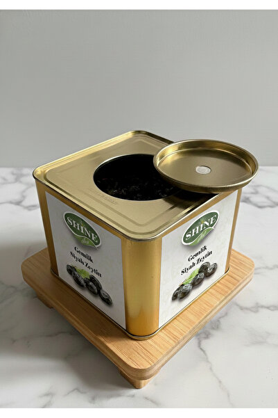 shinegıda ORGANİK %100 Doğal Gemlik Siyah Zeytin 5 kg Teneke