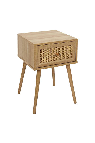 Other Bali BOHO STYLE BEDSIDE CABINET with rattan drawer