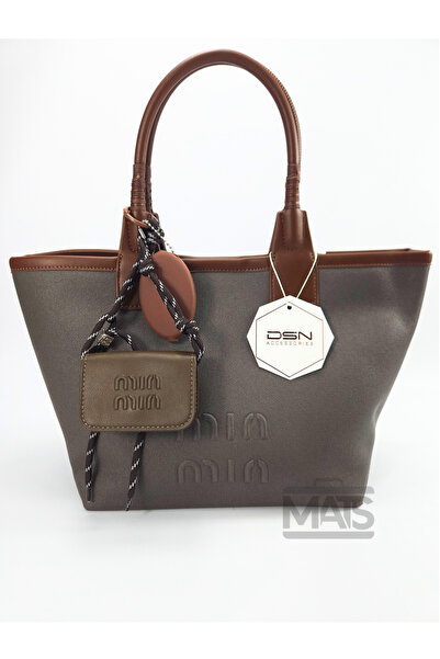 DSN Kanvas Kumaş Haki Taba El Ve Omuz Çantası