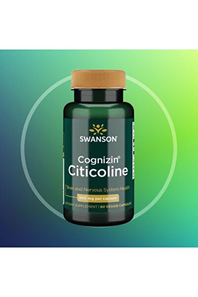 SWANSON Cognizin Cdp Citicoline Sitikolin Memory Brain & Cognitive 60 Veggie ...