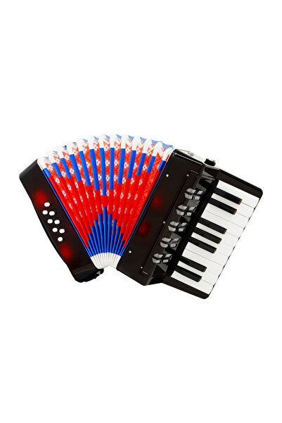 hotzeass Acordeon pentru Copii, 17 Clape si 8 Basi, Negru