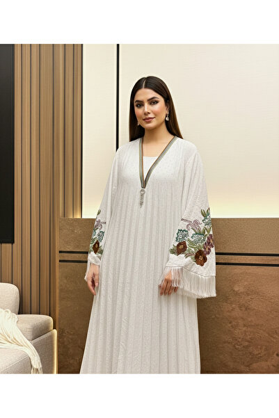 Moda Line Embroidered jalabiya with sleeves