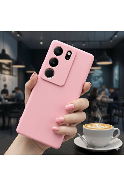 Hatreds Vivo V29 5G Kılıf Kamera Koruma Çıkıntılı İçi Kadife Soft Renkli Lans...