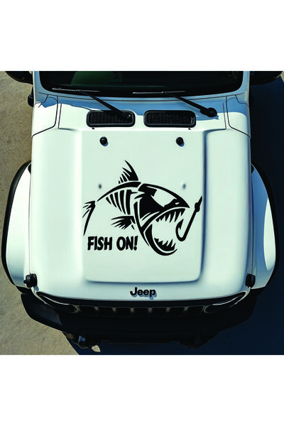 StickITsibiu Fish ON – 4×4 Off-Road Car Sticker – Dimensions 100x66 cm.