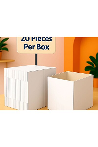 OEM Pack of 20 White CO3 Boxes model 30x24x18 cm