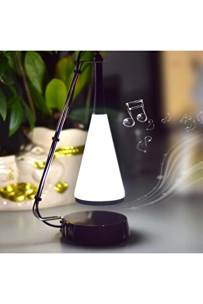 OEM Levitating-black night light with touch-adjustable light and Bluetooth speaker