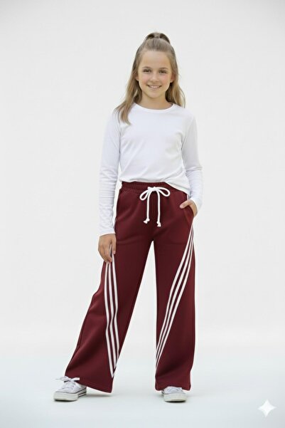 ASYAKİDS CLUB Girl's Thick Winter Fleece-Lined Sweatpants