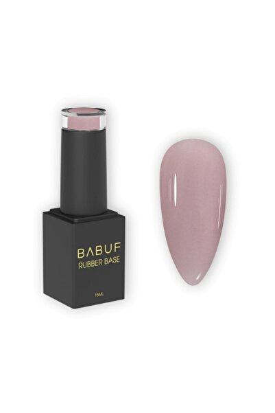 BABUF Soft Nude Rubber Base 15ml – Self-Leveling Base with Natural Shade