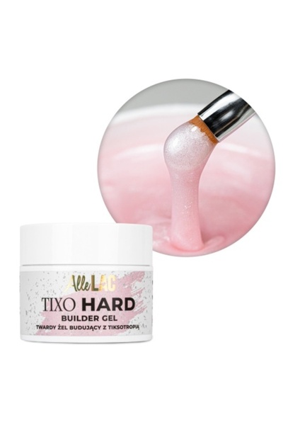 Allepaznokcie AlleLac Tixo Hard Builder Gel Sparkle Light Pink 45g
