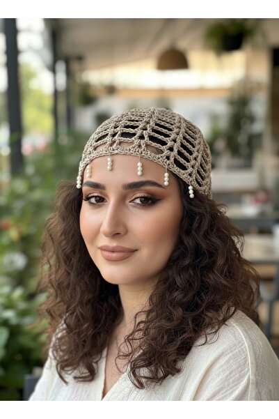 yucin El Örgüsü File Model İncili Bere – Şık ve Zarif Tasarım, Yaz/Kış Kullan...