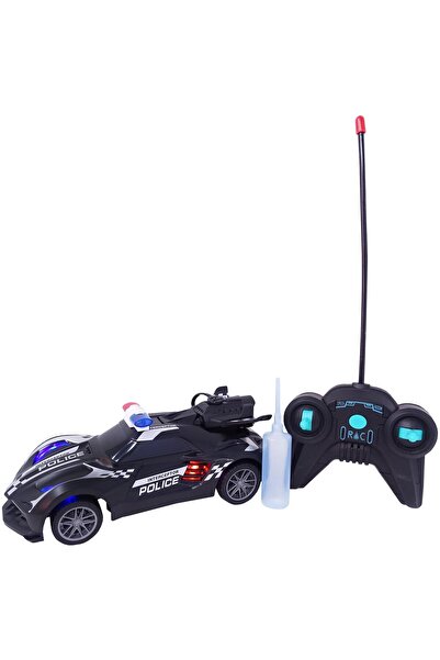 Royal SpeedX Drift Turbo Police Radio Controlled Car, Smoke, S 1:20, Lights Up Headlights, Black