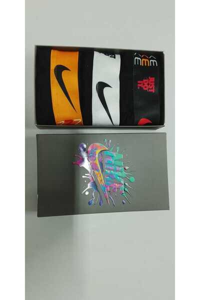 Nike Men's boxers - waistband with logo - multicolor - set of 3 pieces