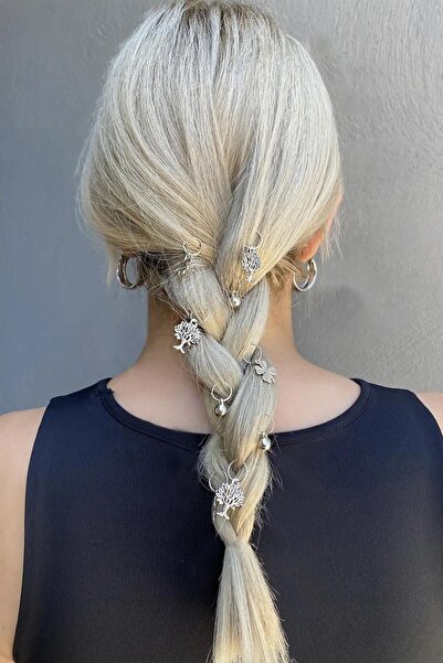 EMKSHOP 12Pcs Hair Swimming Cube Hair Braiding Beads Hair Rings