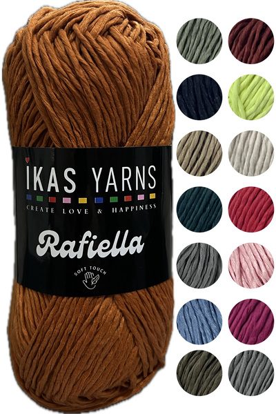 destini Soft Raffia Paper Twine - Ideal for Hobby, Crochet & Hand Knitting, B...