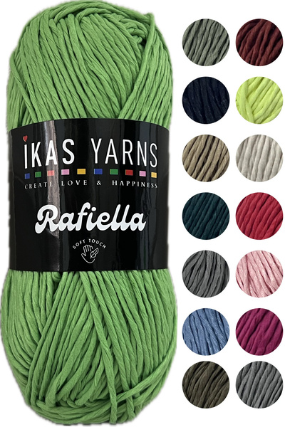 destini Soft Raffia Paper Twine - Ideal for Hobby, Crochet & Hand Knitting, B...