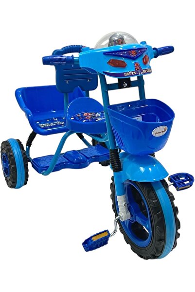 United دراجة ثلاثية العجلات للاطفال بمقعد مزدوج وسلة امامية وموسيقى للاولاد و...