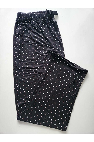 Lady Queen Lycra Ring Viscose Oversize Size Pajama Bottoms 6020