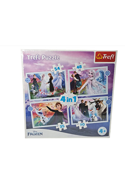OEM Frozen Christmas themed puzzle, 207 pieces, 4 in 1, 28x28 cm packaging, Unisex, educational game