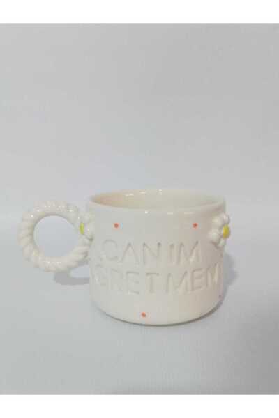 Zümrüdüanka Seramik كوب سيراميك خاص ليوم المعلم، معلمتي العزيزة