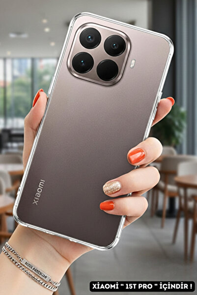 NewFace Xiaomi "15T PRO" şeffaf KILIF | Lüx Silikon Saydam Telefon Kılıfı/Kapak - ŞEFFAF