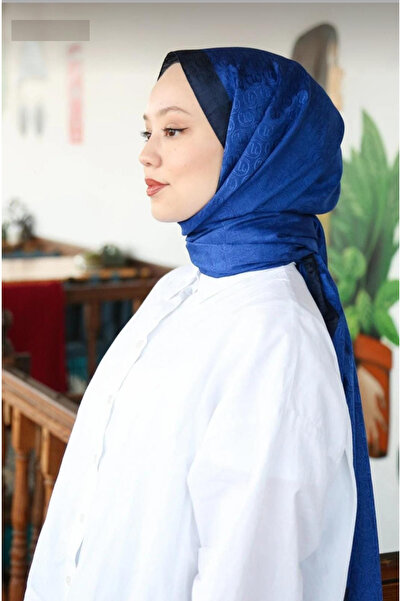 Hint İpek Premium Lux Original Monogram Shawl (Silk Voile, High Quality, Lightweight, Casual, Stylish, Testure Clothing)