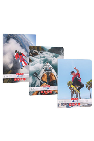 Herlitz Caiet A4 – 80 de coli – Pătrate – Model Extrem – Hârtie 70g/m2