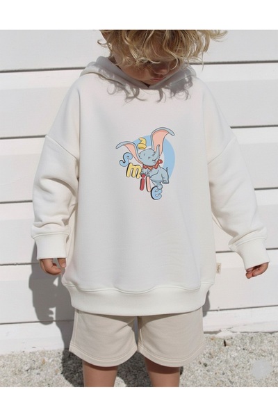 LORVEX Swea tricou pentru copii, unisex, supradimensionată – Imprimeu cu elef...