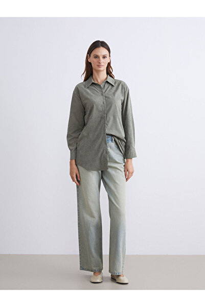 LC Waikiki Suede Look Women's Shirt Tunic