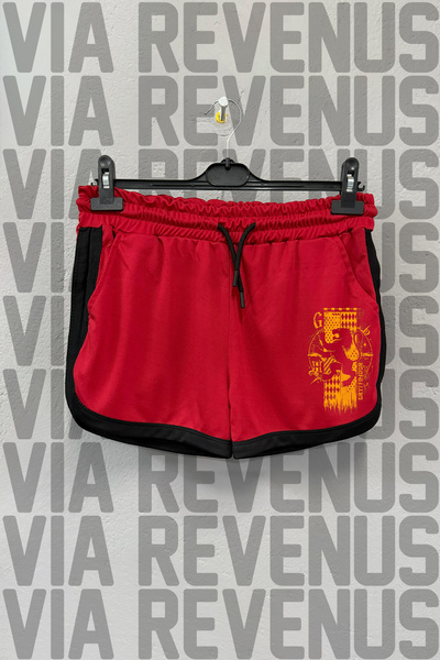 Vordevia Gryffindor Printed Piped Detail Custom Jersey Fabric Casual Sports Shorts
