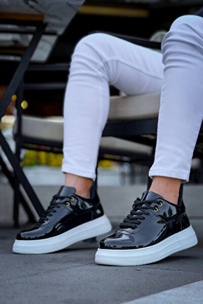 ZENGEZUR MALL Drnds Kb-X20 Kuback Black Patent Leather Casual Men's Shoes (215156) (Size: 44)