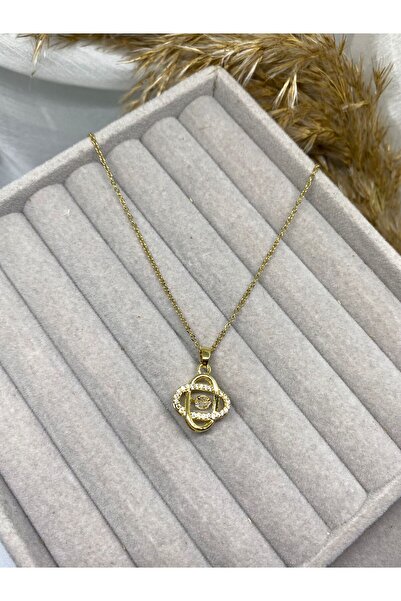 Kaan Accessoire Gold Sparkling Infinite Knot Necklace