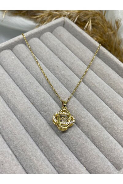 Kaan Accessoire Gold Sparkling Infinite Knot Necklace