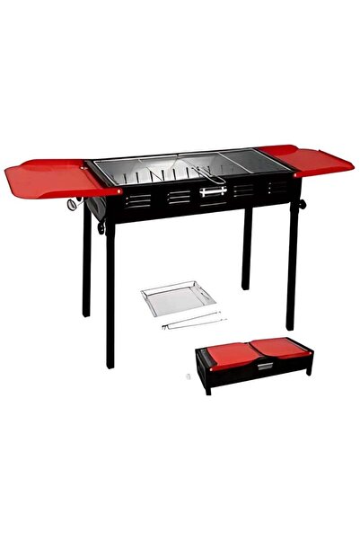 VİO شواية فحم قابلة للطي من الفولاذ المقاوم للصدأ مع أرجل قابلة للإزالة (110 ...