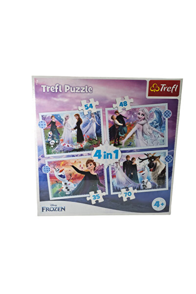 OEM Frozen Christmas themed puzzle, 207 pieces, 4 in 1, 28x28 cm packaging, Unisex, educational game