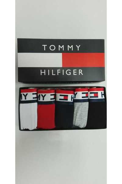 Tommy Hilfiger Men's boxer set-elastic band logo-5 pcs-multicolor