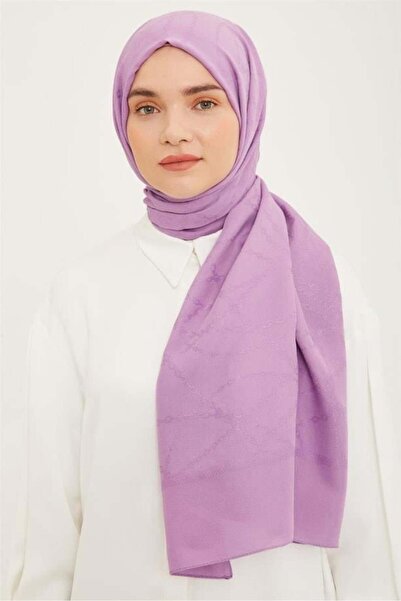 Armine Trend Dusty Rose Hazan Shawl 1 - Ist 23009 Geometric Pattern