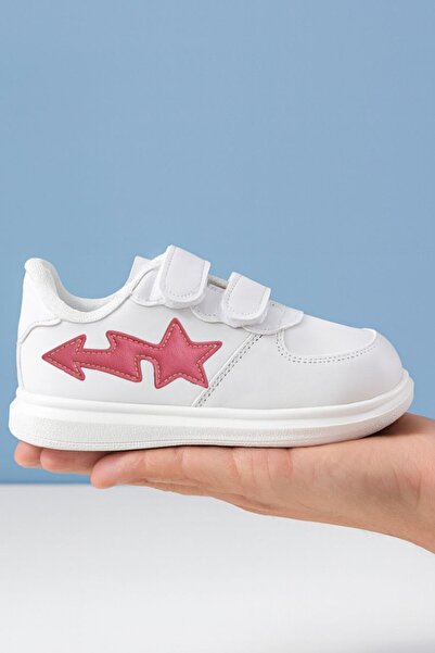 archiepet حذاء رياضي للفتيات من كايان يلاستار مطبوع مزود بشريط فيلكرو