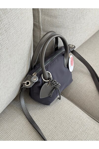 BAGLOVİS Daily Fabric Small Gray Women's Shoulder Bag En18 Boy15