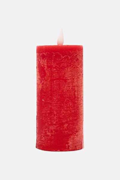 Muy Mucho Led Wax Candle, Red