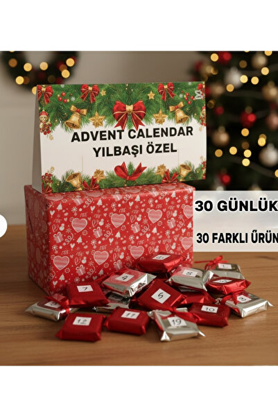 Ervalina 30'LIADVENT CALENDAR Yılbaşı Sevgililer Doğum Günü Özel Gün Hediye A...