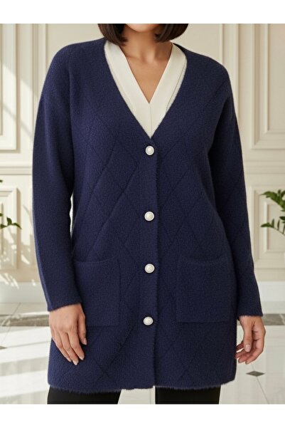 TİRİTEK Tri̇ko Yumoş Knitwear Cardigan / Navy Blue
