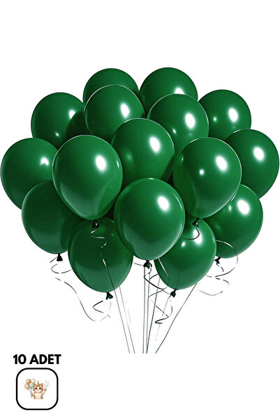 BALOMİS Koyu Yeşil Parti Balonu Helyum Uyumlu Organizasyon Süsleme