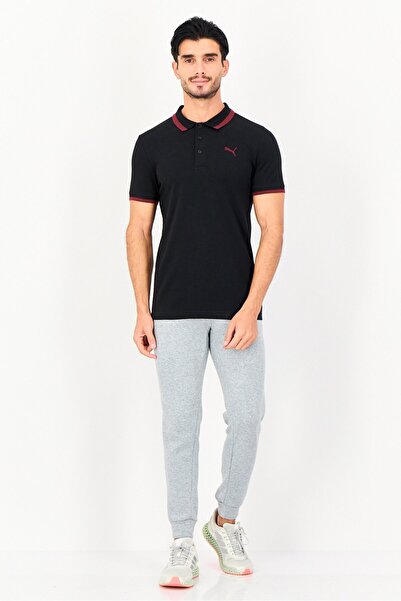 Puma Men Sportswear Fit Short Sleeve Outdoor Polo Shirt, Black