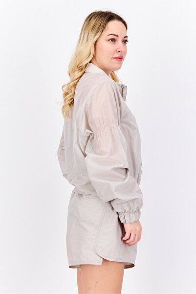 adidas Women Sportswear Fit Long Sleeves Running Playsuits, Grey