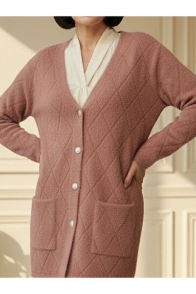 TİRİTEK Tri̇ko Yumoş Triko Cardigan / Dusty Rose