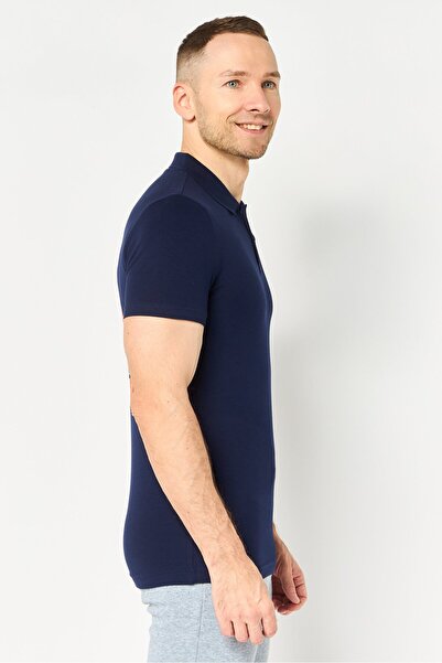 Puma Men Slim Fit Short Sleeve Outdoor Polo Shirt, Navy
