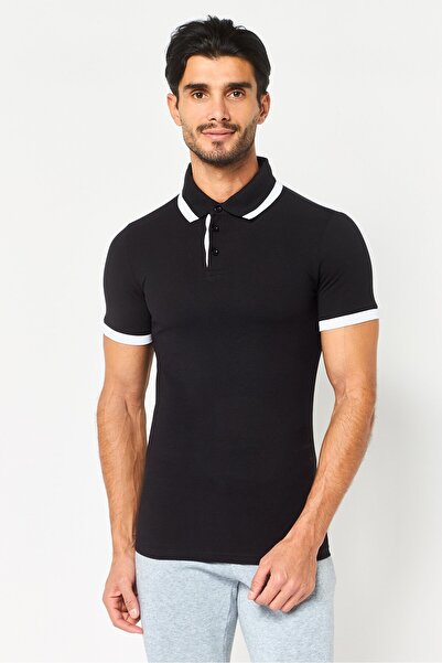 Puma Men Sportswear Fit Short Sleeve Outdoor Polo Shirt, Black